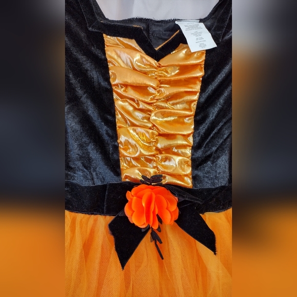 NWT Target Hyde and Eek Kid's Witch Dress and Hat Largue 3+ Orange Black… - Picture 6 of 9